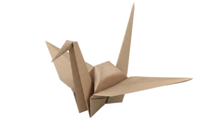 Isolated Origami Crane