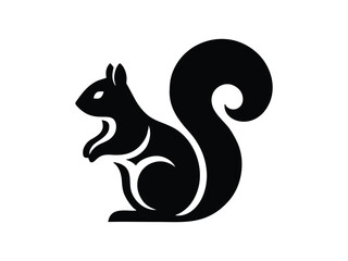 A bold and elegant squirrel emblem in vector style, perfect for badges, patches, or merchandise designs.