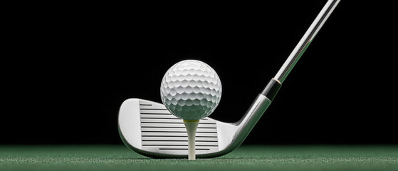 Golf swing action indoor studio sports photography professional environment close-up viewpoint precision and technique