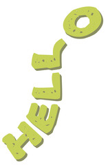 Obraz premium A fun and chunky 3D 