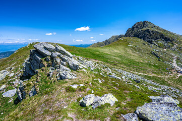 Summer landscape of the Low Tatras, Slovakia.