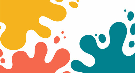 Colorful Abstract Paint Splashes