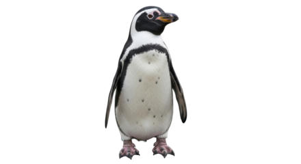 Isolated Magellanic Penguin Standing