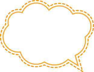 구름 모양의 말풍선 아이콘