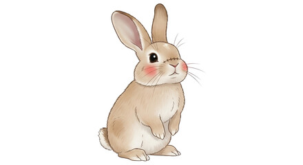 Isolated Cartoon Rabbit