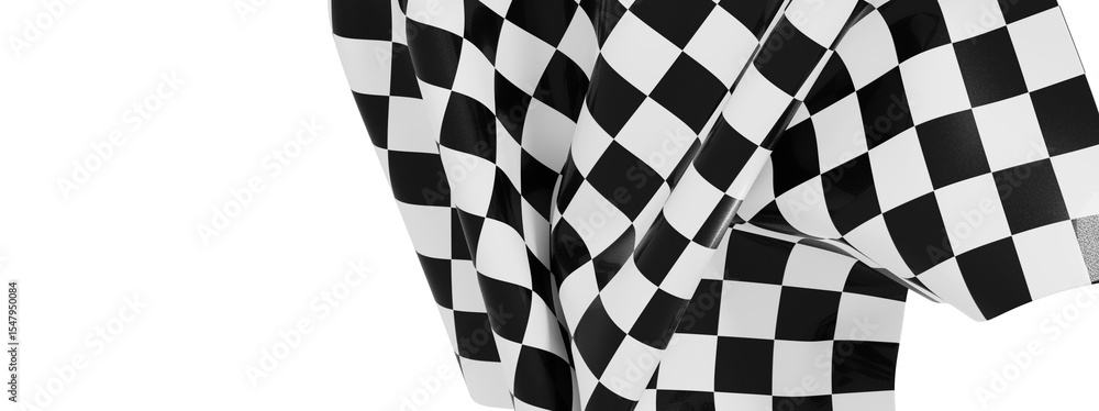 Poster High-resolution image of a checkered flag, perfect for backgrounds, websites, and design projects.