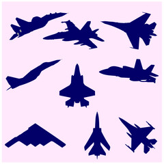 Fighter Jet Vector Set 2