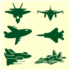 Fighter Jet Vector Set 3