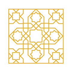 Islamic seamless pattern oriental vector illustration. Arabic geometric ornament for background