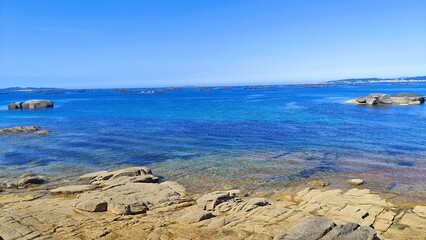 view of the coast of crete greece