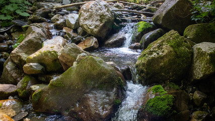 Scalve valley nature, landscapes in Orobic Alps, Bergamo, Italy