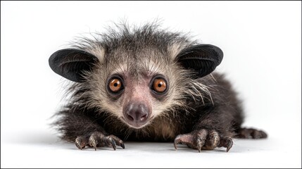 Obraz premium Close-up of a baby aye-aye (1)