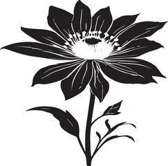 flower silhouette Vector | Minimalist & Trendy flower Silhouette Design | Unique & Stylish flower Artwork for Vector design	
