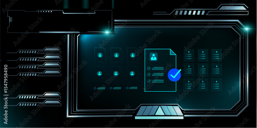 Poster intelligent hiring system with profile approval and job selection automation