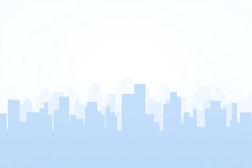 Cityscape Silhouette of Urban Buildings