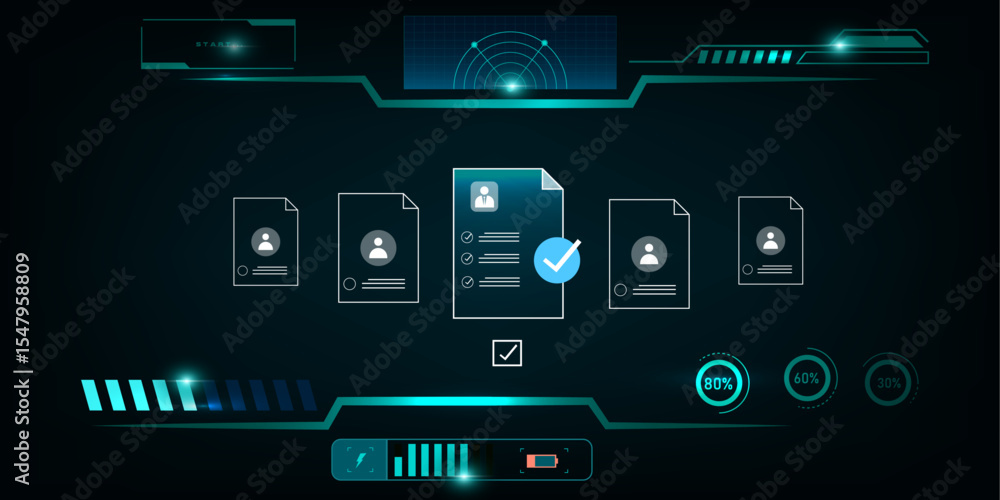 Poster ai help business document verification of user concept