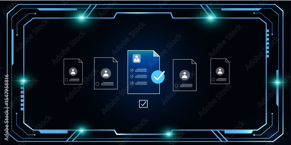 Poster ai help business document verification of user concept