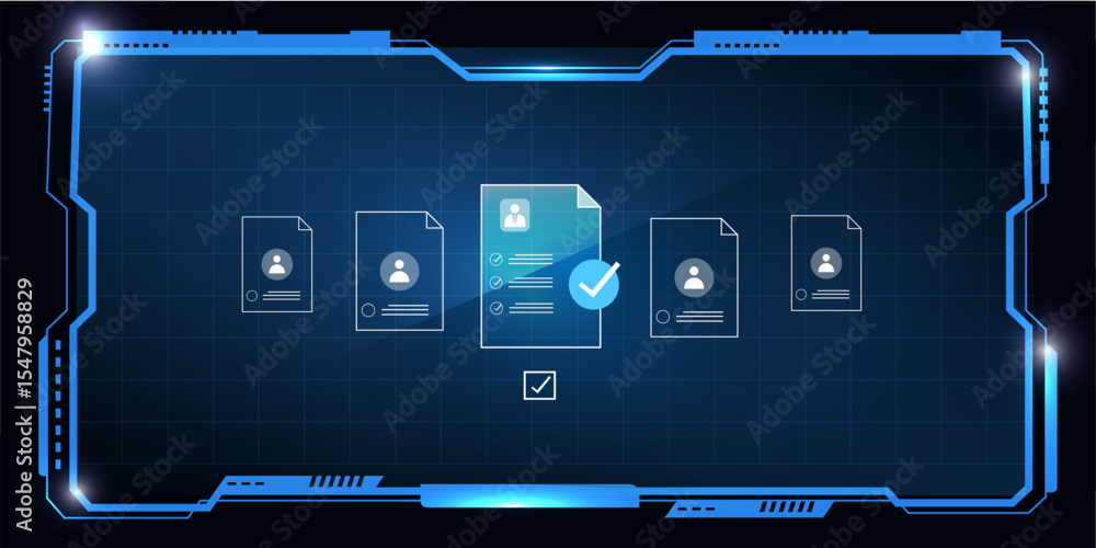 Poster ai help business document verification of user concept