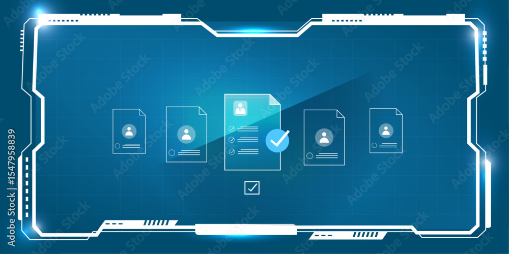 Poster ai help business document verification of user concept
