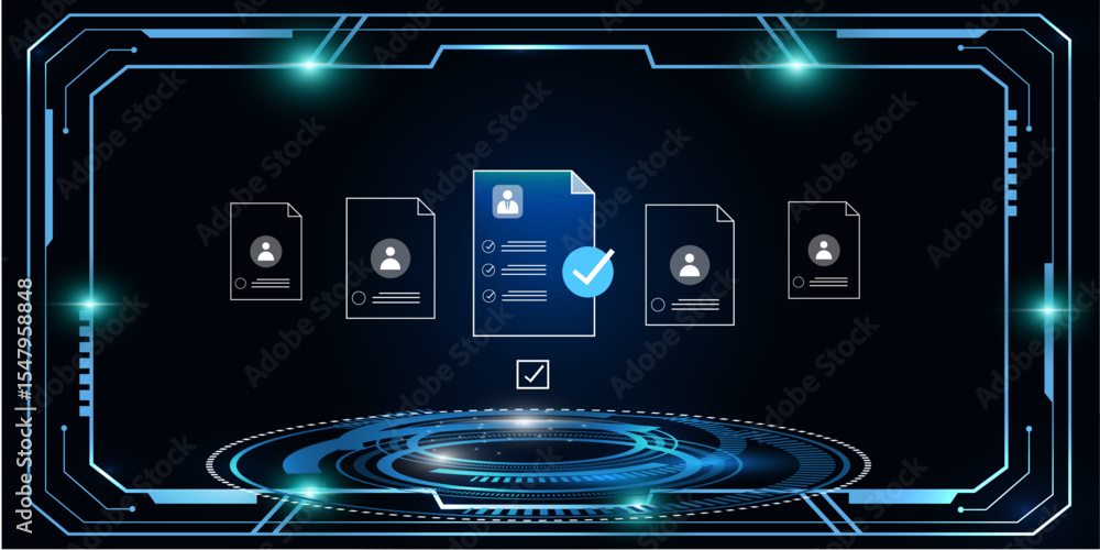 Poster ai help business document verification of user concept