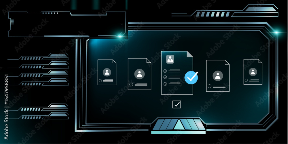 Poster ai help business document verification of user concept