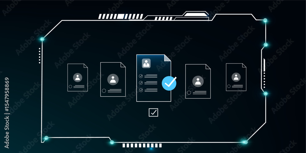Poster ai help business document verification of user concept