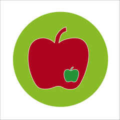 ICONO LOGO LOGOTIPO MANZANA FRUTA