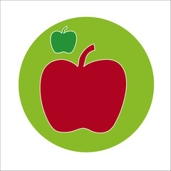 ICONO LOGO LOGOTIPO MANZANA FRUTA