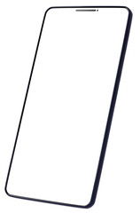 3D素材_スマートフォン_ブラック