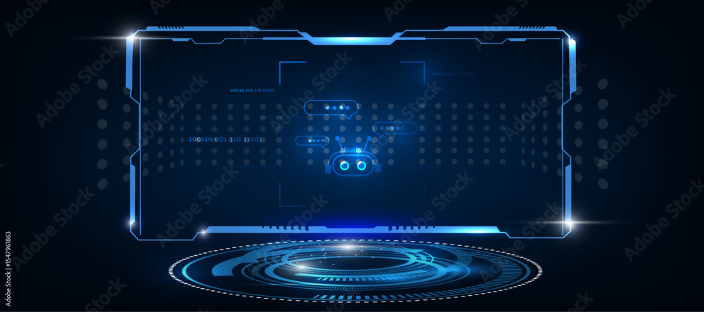 Poster artificial intelligence agent chat bot