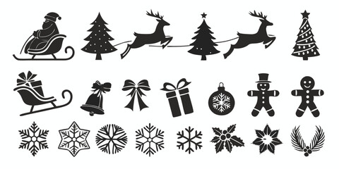 Holiday Vector Pack – Santa, Trees, Snowflakes & More