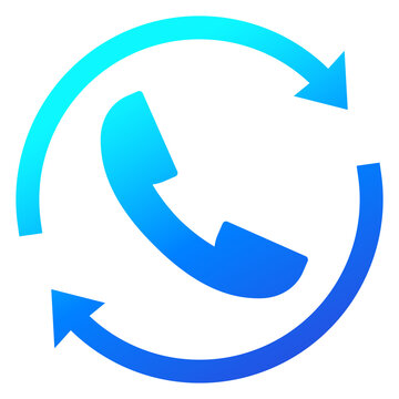 request phone call, callback icon on white