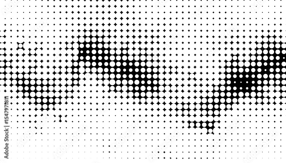 Poster black and white abstract halftone pattern with dynamic effect for sporty background and jersey desig