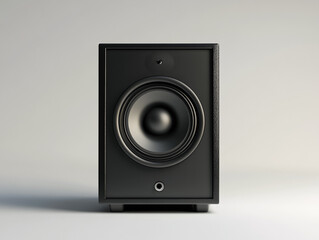 A speaker monitor, isolated on a white surface, with sharp edges and no shadow.