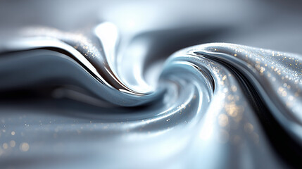  Flowing Metallic Liquid Abstract Background