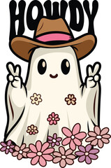 Howdy Cowboo t-shirt design.