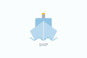 Ship Icon Or Logo Isolated Illustration