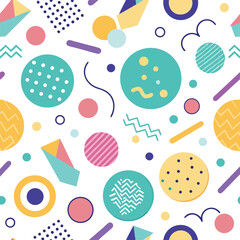 Seamless fun kid pattern with multicolor hand drawn stars. Colorful abstract background with fireworks.