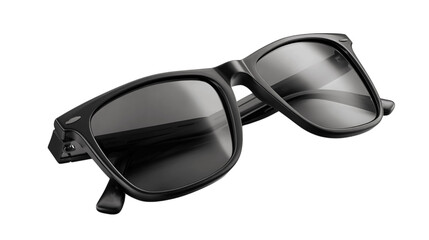 A folded folding sunglasses, white background --ar 16:9