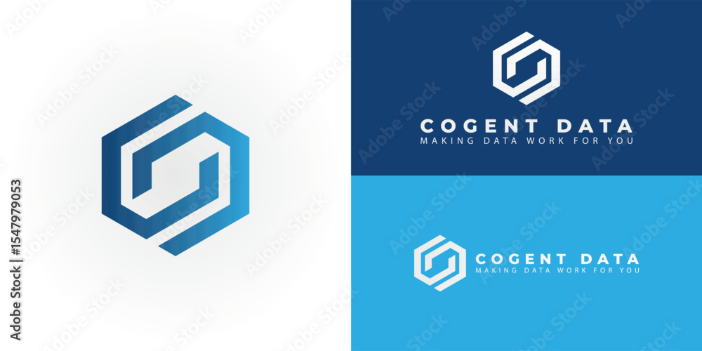Poster CD initial logo for Data Analytics. A modern and precise emblem representing clarity and insights. Ideal for data-driven intelligence, strategic solutions, and decision-making businesses.