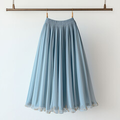 light blue Long skirt han