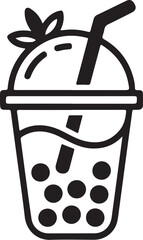 Vector illustration of a cartoon trash can with water, a symbol design for food waste