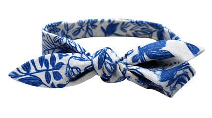 A reusable headband with bow, white background --ar 16:9