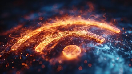 wireless network and connection abstract data background