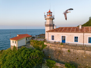 Faro de Cudillero en Asturias