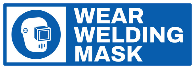 mandatory safety signs v2 uppercase text_wear welding mas landscape size 1/2 a4,a3,a2,a1	 
