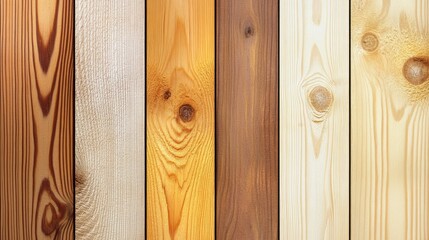 Vertical wood planks in various shades