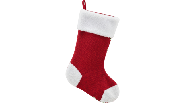 Isolated Christmas Stocking