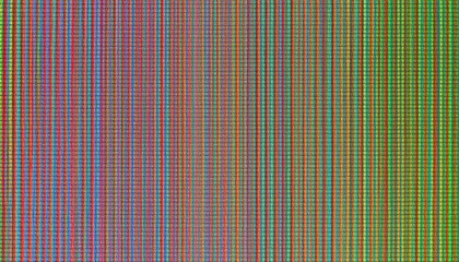 Colorful Television Screen Static Noise