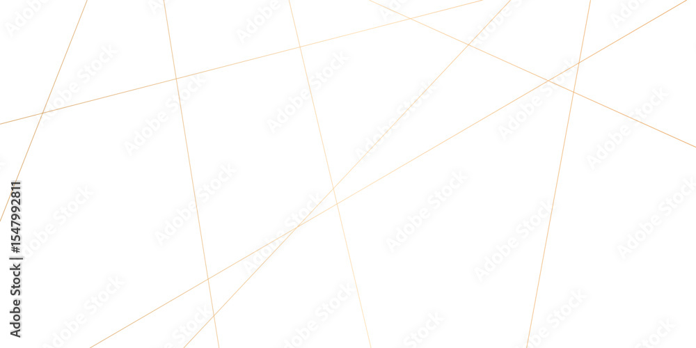 Poster abstract luxury gold geometric random chaotic lines with many squares and triangles shape on white b